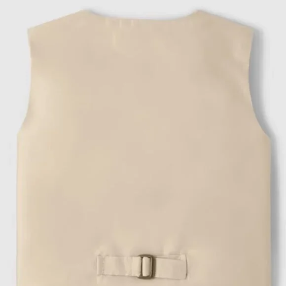 Gymboree Boys Tan Bisquit Sleeveless Vest All Dressed Up NWT Classic Holiday - Picture 5 of 6